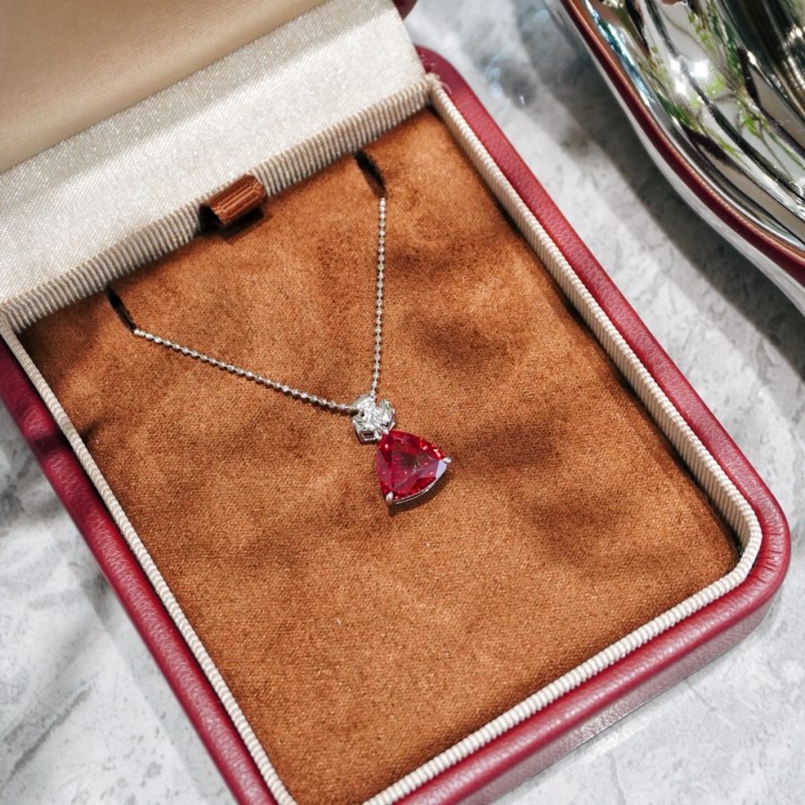 PT950 Nurtured Ruby Pendant