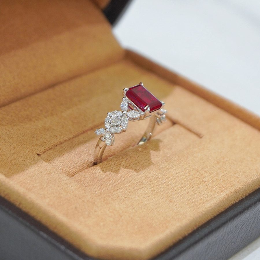 18k gold nurtured ruby ring - Image 3