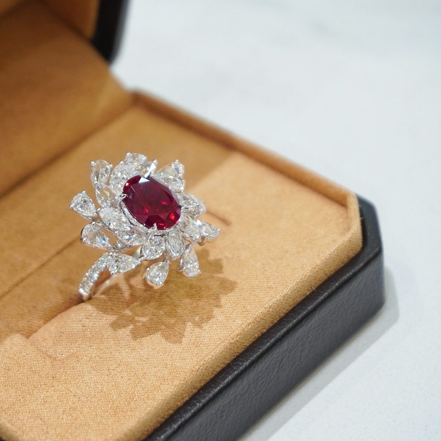 18k gold nurtured ruby ring - Image 4
