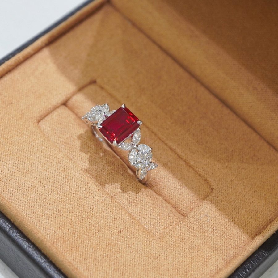18k gold nurtured ruby ring - Image 4