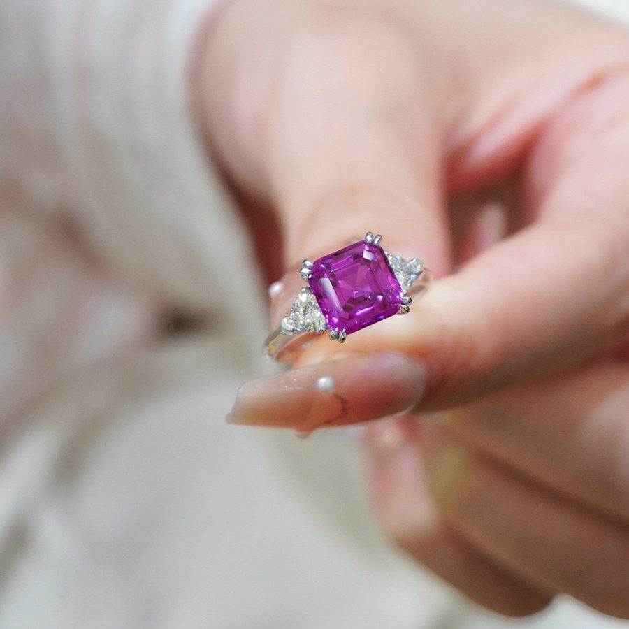 PT950 Nurture Sapphire Ring - Image 5