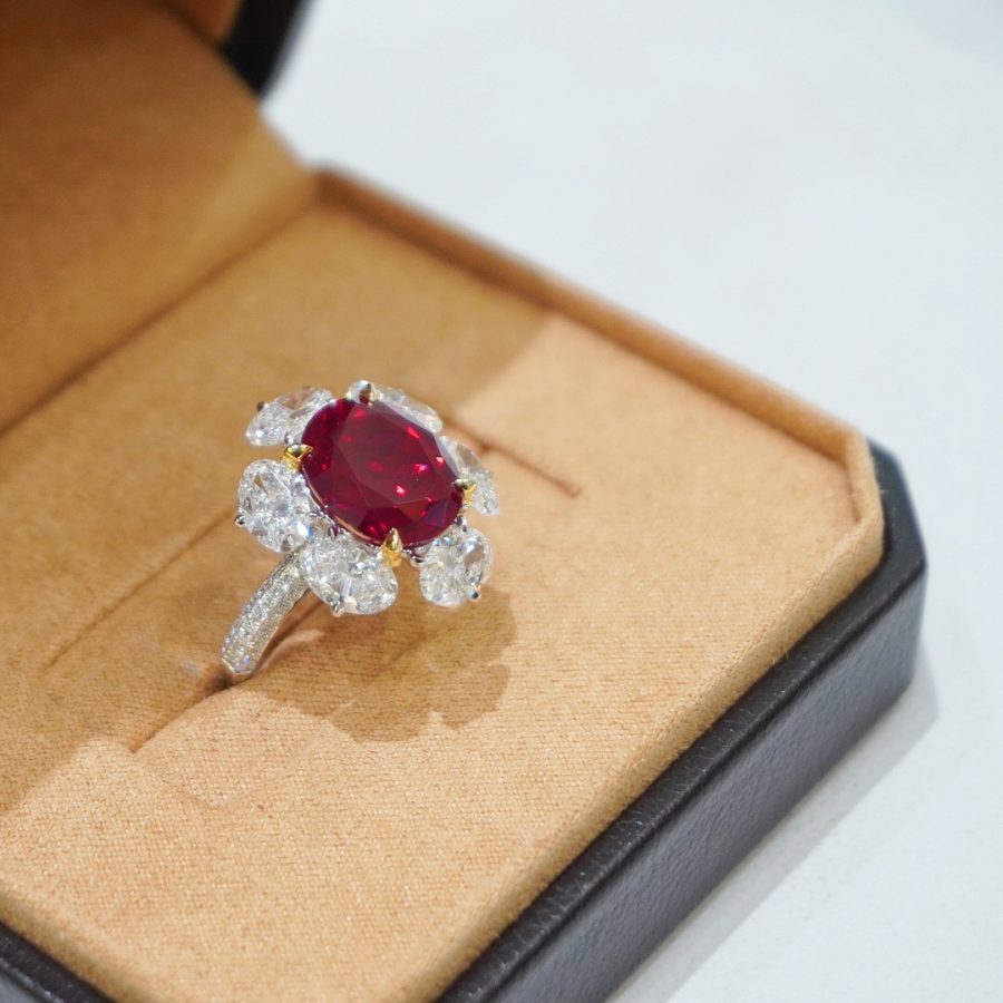 18k gold nurtured ruby ring - Image 5