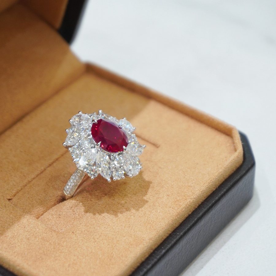 18k gold nurtured ruby ring - Image 5