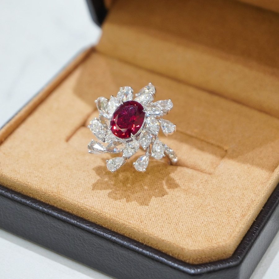 18k gold nurtured ruby ring - Image 3