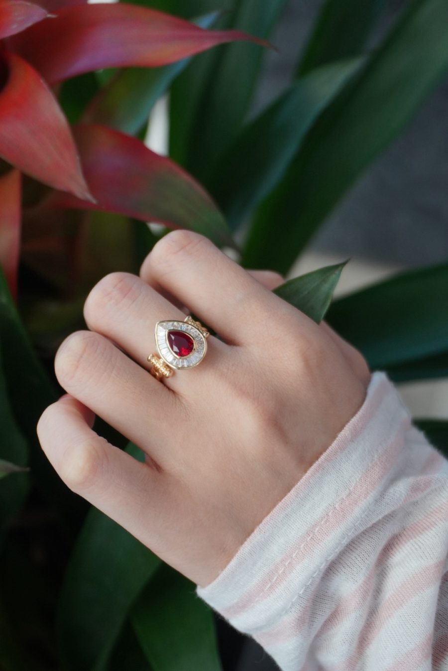 18k gold nurtured ruby ring - Image 3