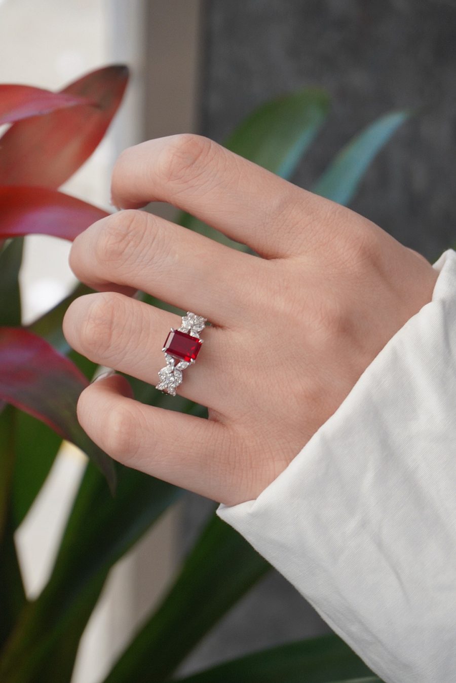 18k gold nurtured ruby ring - Image 6