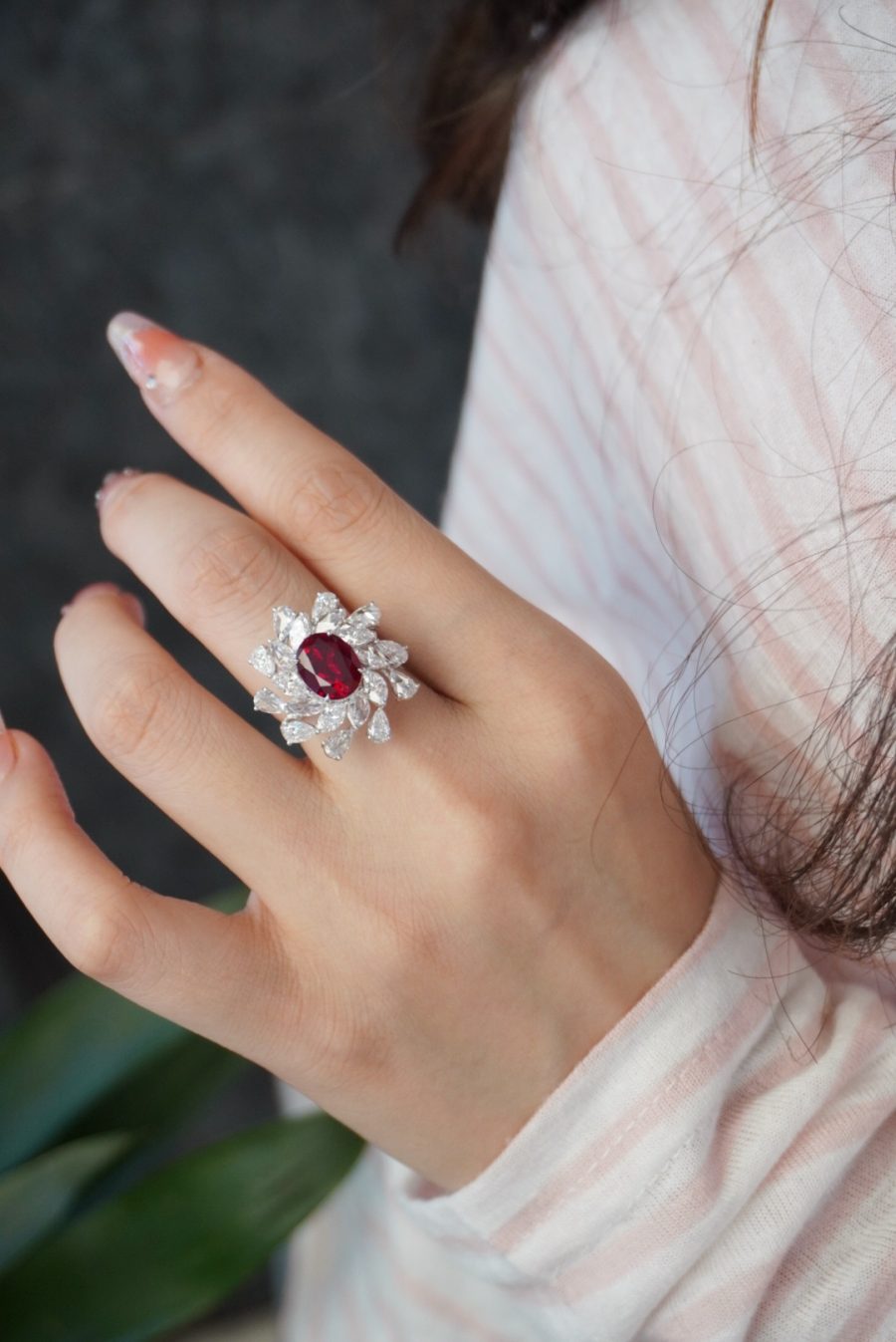 18k gold nurtured ruby ring - Image 2