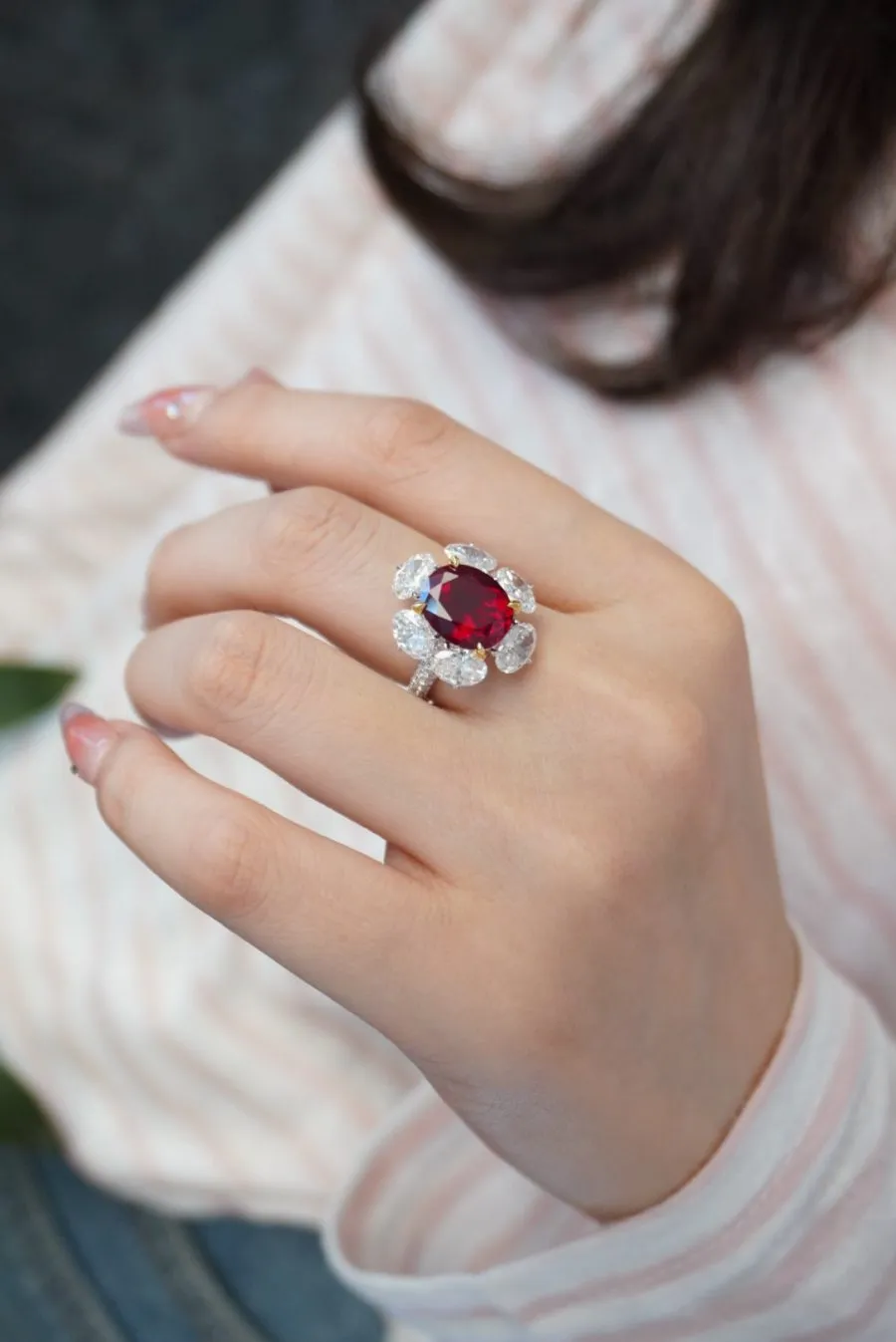 18k gold nurtured ruby ring - Image 3