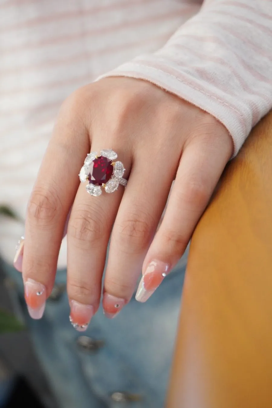 18k gold nurtured ruby ring - Image 2