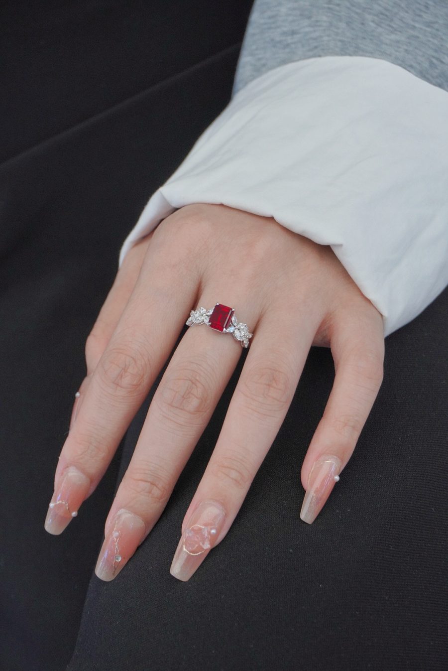 18k gold nurtured ruby ring - Image 8